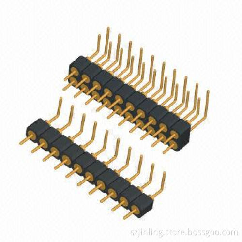2.54mm pitch round pin, right angle, height 3.0mm, length15.20mm
